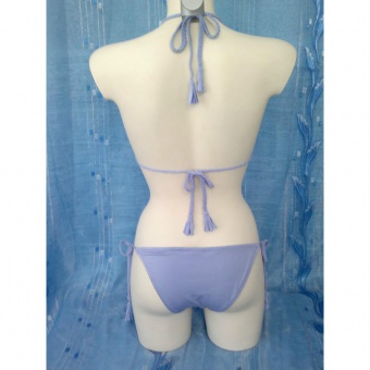 Bikini complet modelé Clara Lycra fin Lilas "XS"