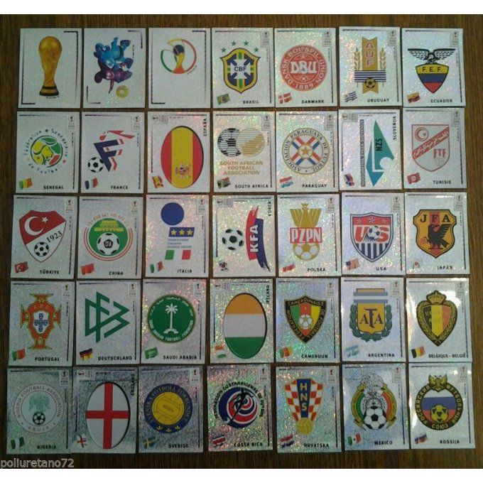 panini world cup 2002 korea japan badge a la piece