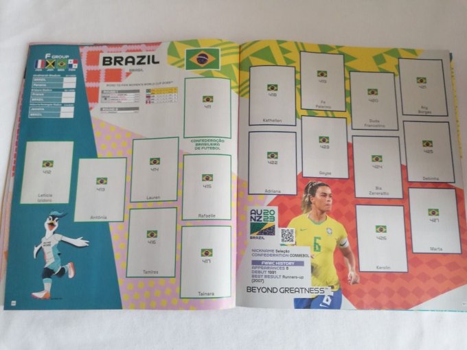 Panini women 2023 album vide neuf + sticker lehmann