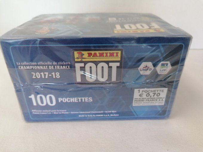 Panini Foot 2017 championnat de France Box 100 pochettes 