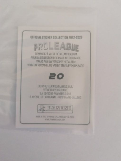 panini pro league 2023 julien duranville n°20