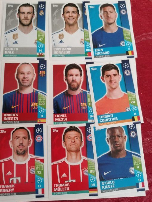 topps champions league 2017 lot de rookie