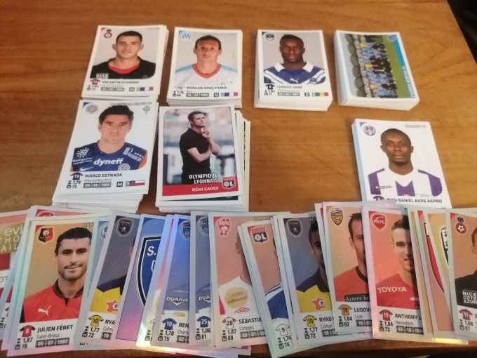 Panini foot 2012/2013 lot de 700 sticker avec double