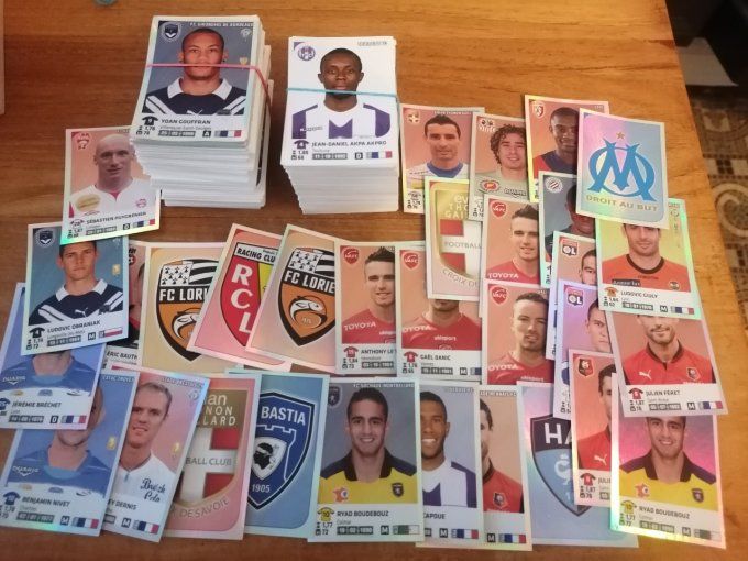 Panini foot 2012/2013 lot de 700 sticker avec double