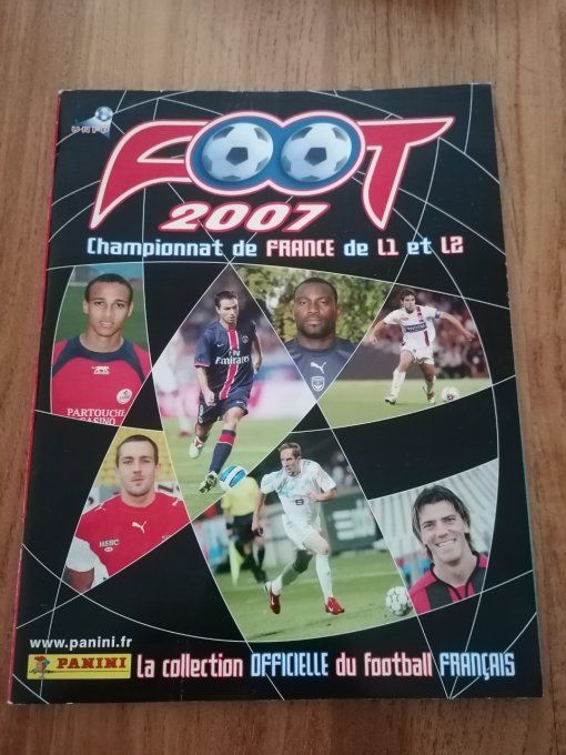 Panini championnat de France Foot 2007 album vide ribery