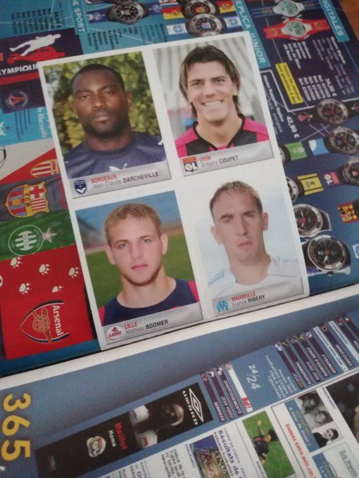 Panini championnat de France Foot 2007 album vide ribery