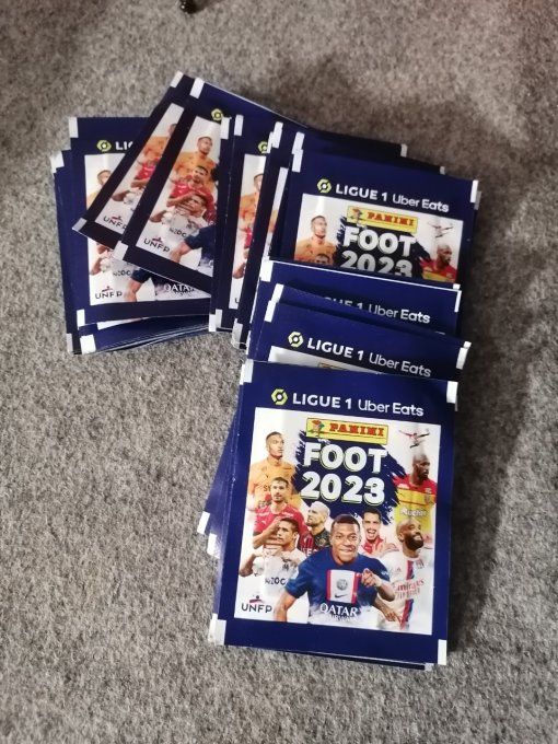 Panini Foot 2023 championnat de France par pochettes