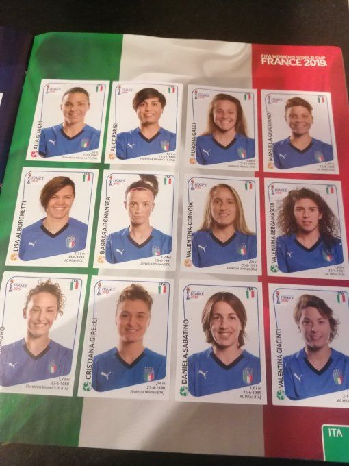 Panini women 2019 France 2019 album complet coller  FR