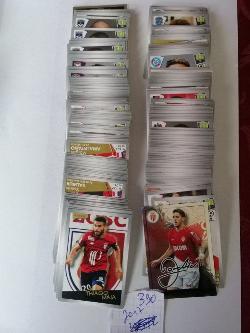 Panini Foot 2017 championnat de France Lot de 390 images sans double