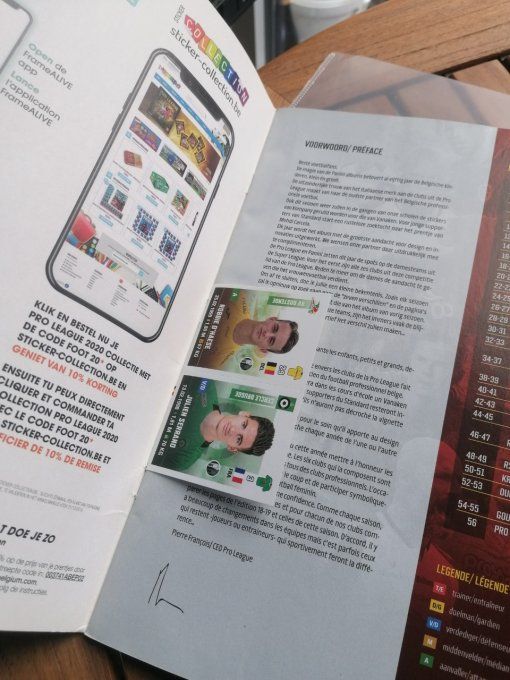 Panini Pro League  Album vide 2019/2020 + set complet