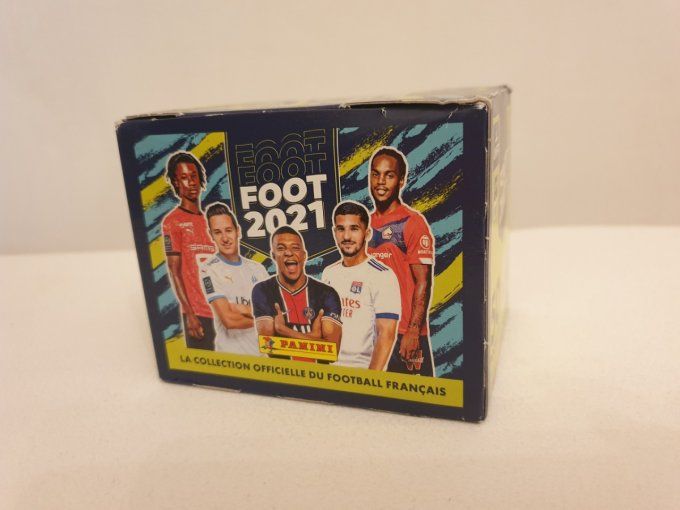 Panini Foot 2021 championnat de France box display 50 pochettes