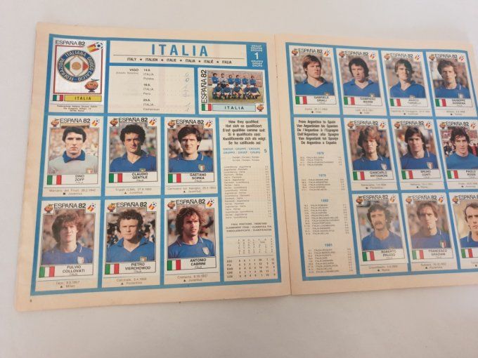 Panini Espagne 1982 album complet coller