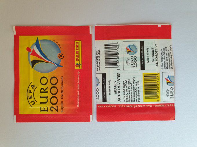 Panini Euro 2000 par Pochettes code jaune