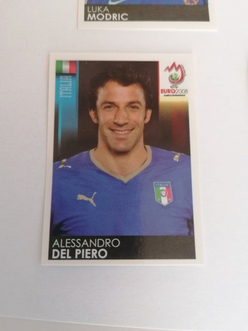 panini euro 2008 del piero sticker brillant made in brazil n°303