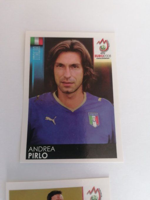 panini euro 2008 andrea Pirlo made in brazil , sticker brillant