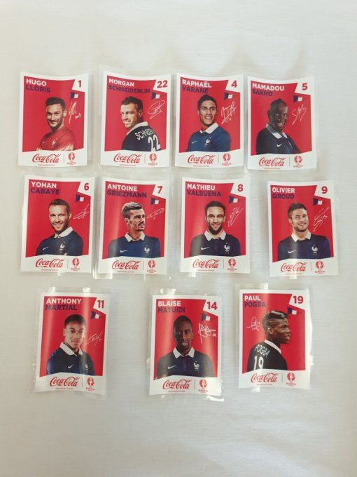 Panini extra sticker coca cola france pour Euro 2016