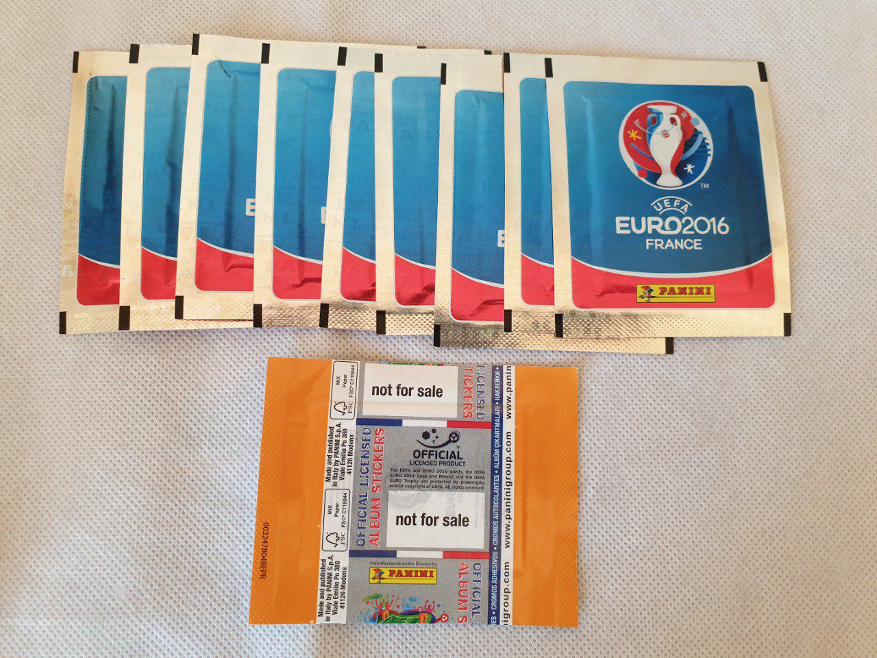 Panini Euro 2016 version ultra rare Continental par pochettes