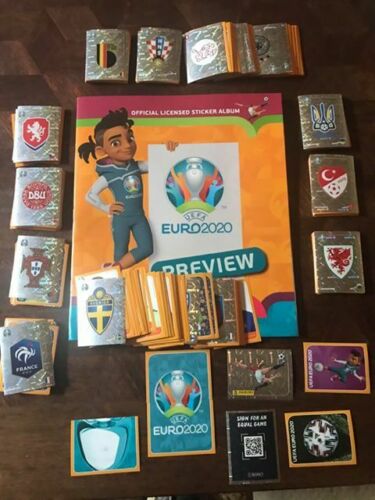 Panini Preview Euro 2020 set complet 528 images VERSION BELGE
