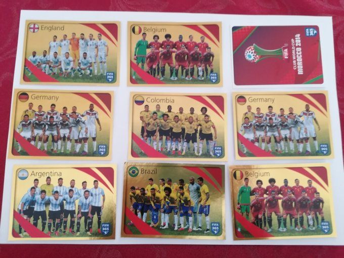 Panini Fifa 2016  lot de 69 stickers sans double