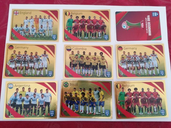 Panini Fifa 2016  lot de 69 stickers sans double