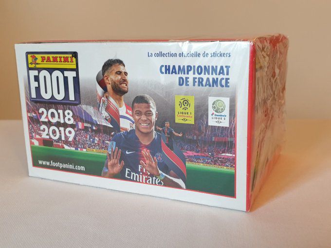 Panini Foot 2018-2019 championnat de France Box 100 pochettes