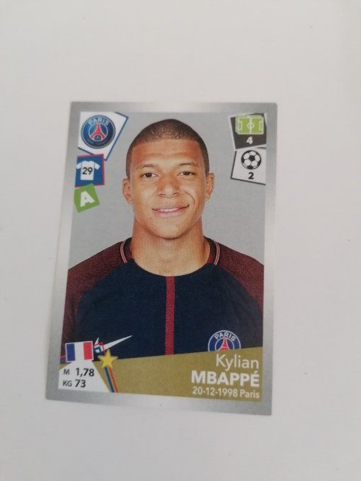 panini foot 2017 Mabappe sticker n°383