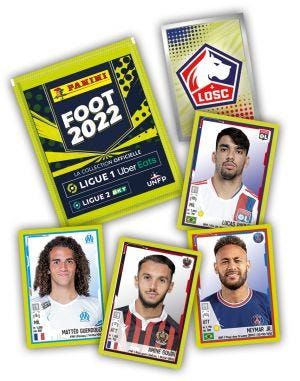 Panini Foot 2022 championnat de France images a la pièce
