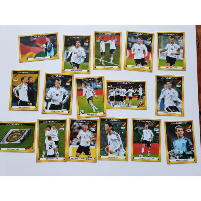 Stickers joueur allemand Euro 2012 à la pièce pour poster central