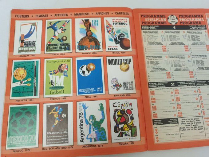 Panini mexico 1986 album complet coller