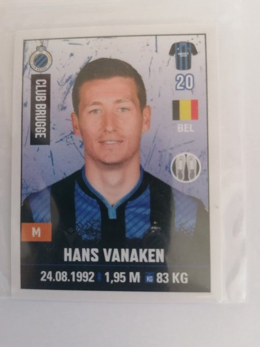 panini pro league 2020-2021 hans vanaken n°99