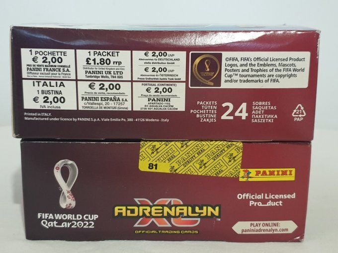 Panini world cup qatar 2022 Adrenalyn XL box 24 paquets