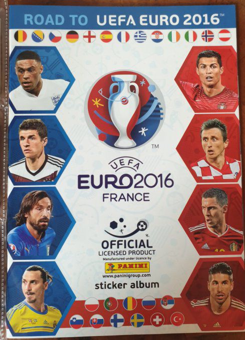 Panini Album vide Road Euro 2016 Belge
