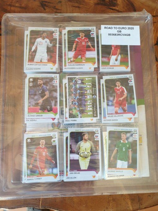 Panini Road to UEFA Euro 2020 Set complet usine panini