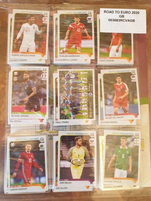 Panini Road to UEFA Euro 2020 Set complet usine panini