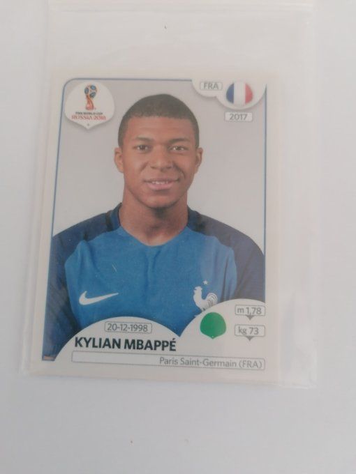Panini russie 2018 france Mbappe n°209
