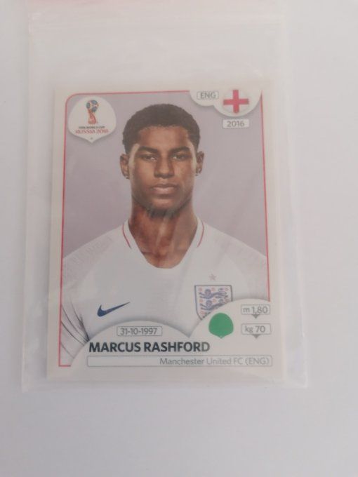 panini russie 2018 france black back marcus rashford n°590