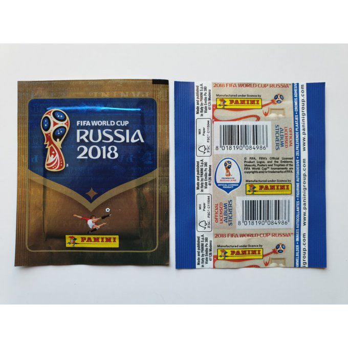 Panini Russie 2018 par pochettes International code vertical