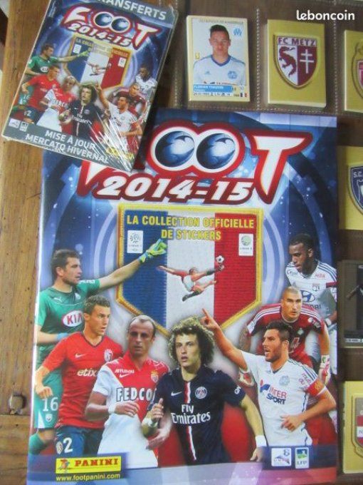 panini foot 2014-2015 set complet neuf + transfert