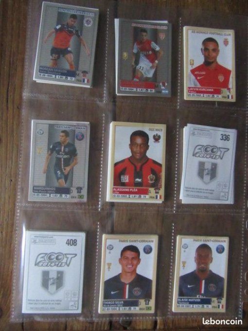 panini foot 2014-2015 set complet neuf + transfert