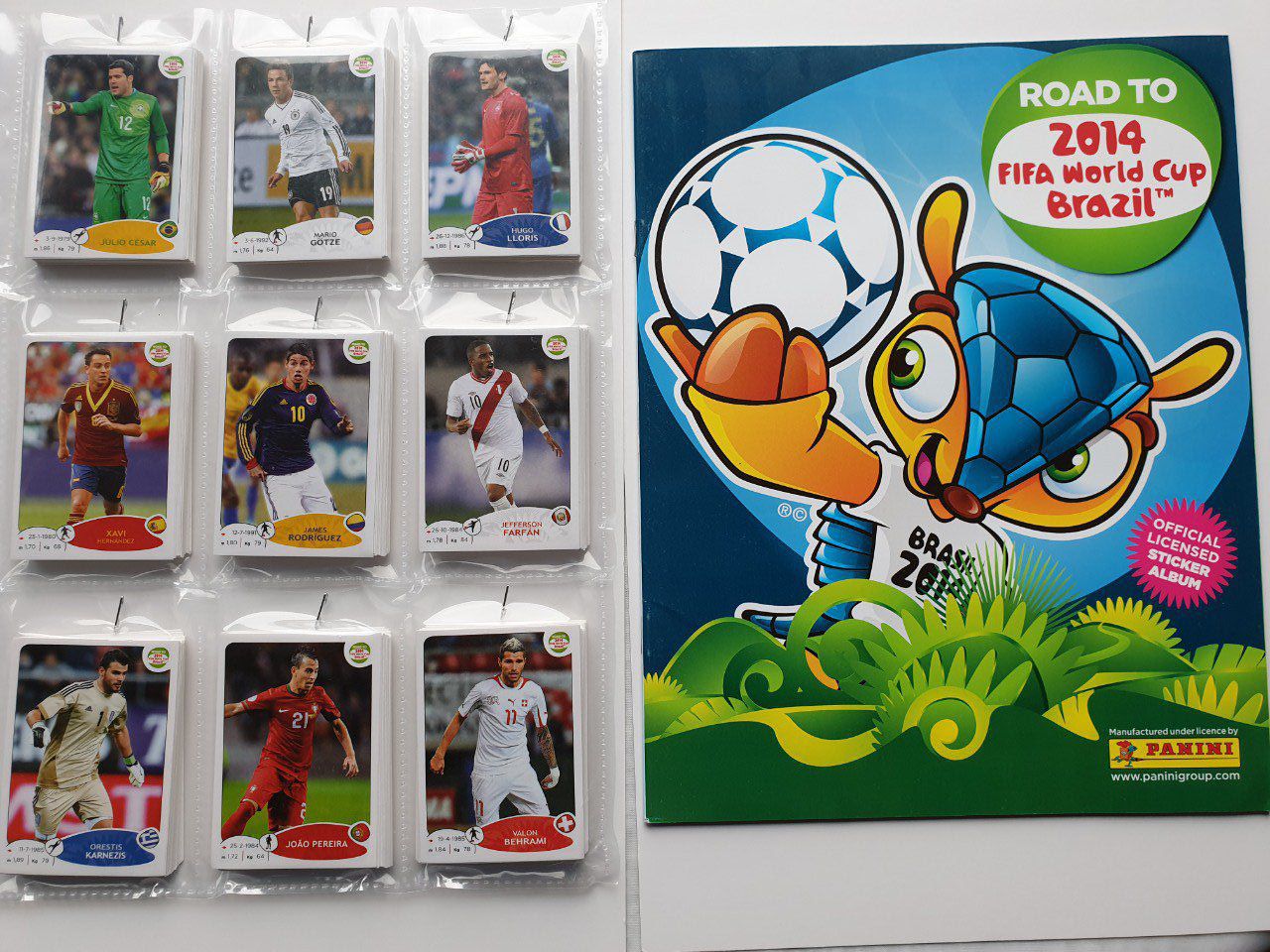 Panini Road to Brazil 2014 Set complet 410 images + Album