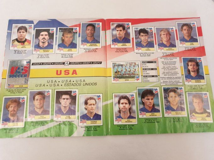 Panini USA 1994 album complet coller