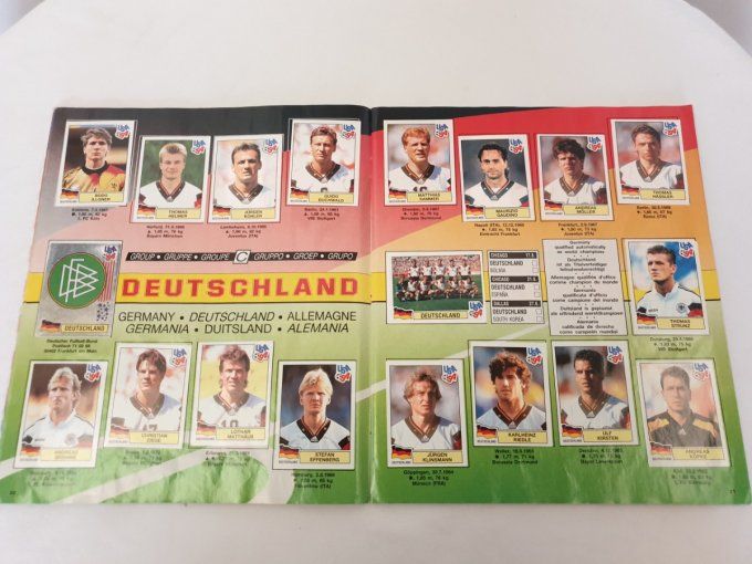 Panini USA 1994 album complet coller