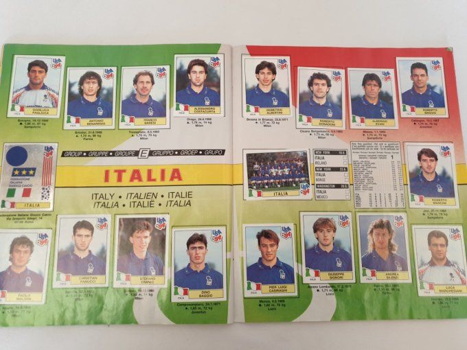 Panini USA 1994 album complet coller