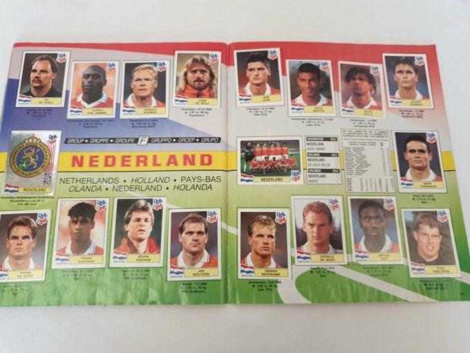 Panini USA 1994 album complet coller