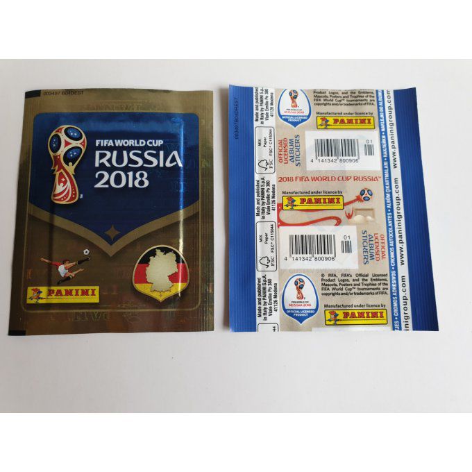 Panini Russie 2018 par pochettes version allemand code vertical