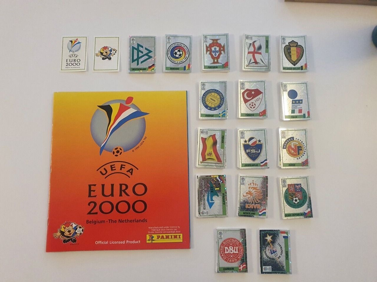 Panini Euro 2000 Set complet 358 images + album 