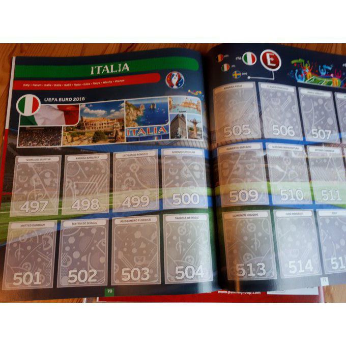 Panini Album vide Euro 2016 Int.