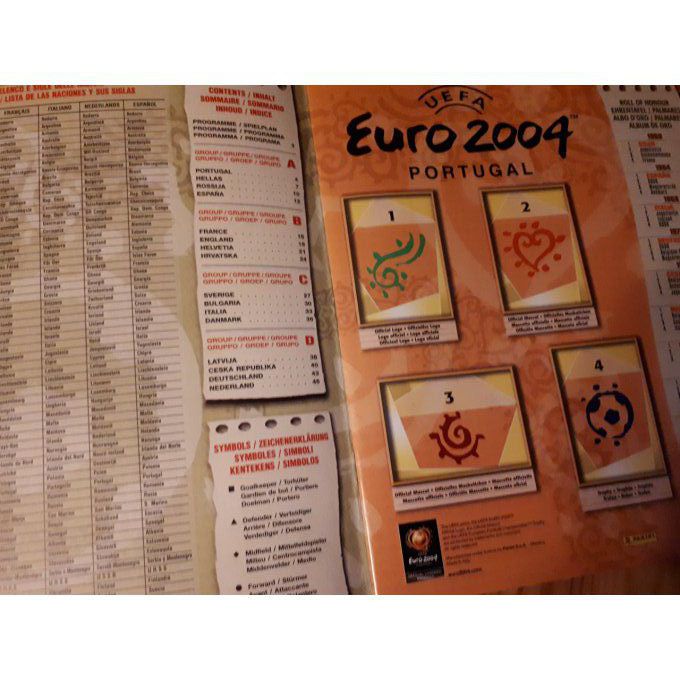 Panini Album vide Euro 2004