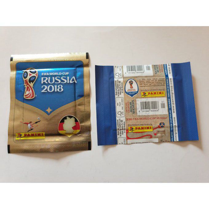 Panini Russie 2018 par pochettes version allemand code Horizontal