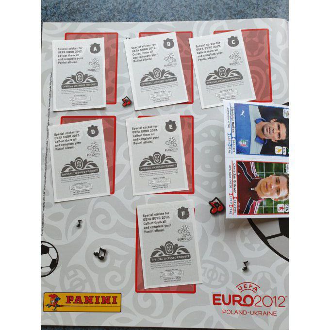 Panini Euro 2012 inter. Set complet 540 images +extra Stickers